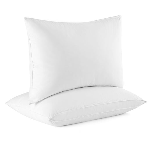 Goose Down Feather Pillows Set of 2