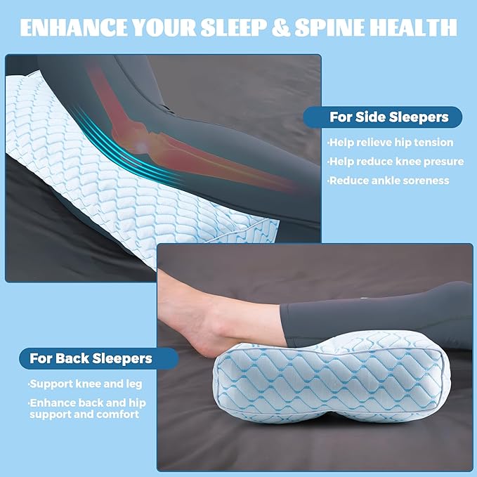 Cooling Leg Pillow for Side Sleeping