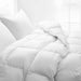 All Seasons Down Comforter, White Goose Feather Fiber and Down Comforter