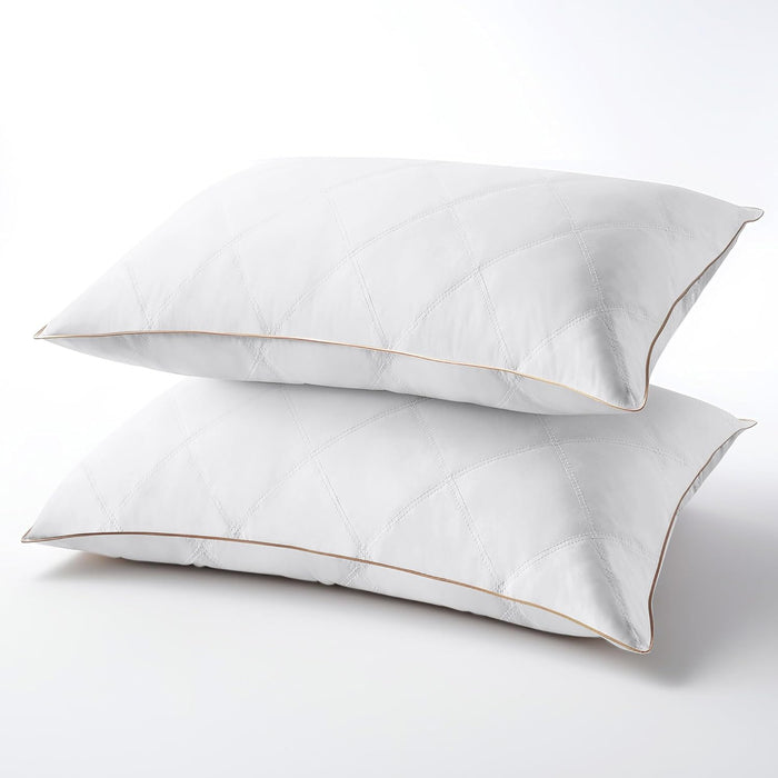 Queen Size Goose Feather Down Pillow,