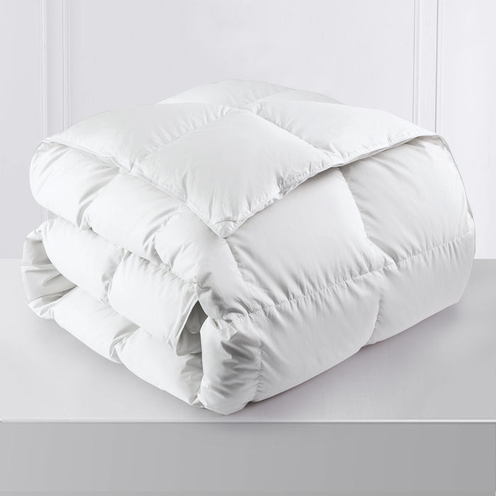 All Seasons Down Comforter, White Goose Feather Fiber and Down Comforter